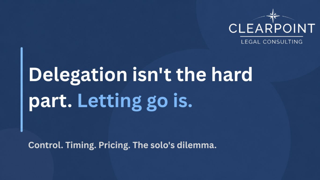 Delegation isn't the hard part. Letting go is.